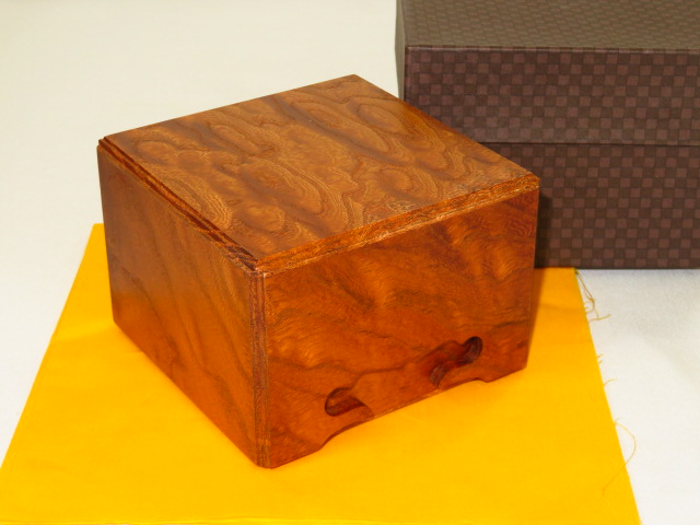 欅玉杢・手作りの硯箱。文庫。新品。186｜アンティーク、コレクション