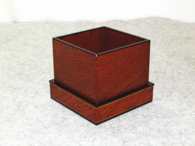 あゆむ様 将棋駒箱 松浦清治作 福々しい 四隅落 印籠形 欅 拭漆