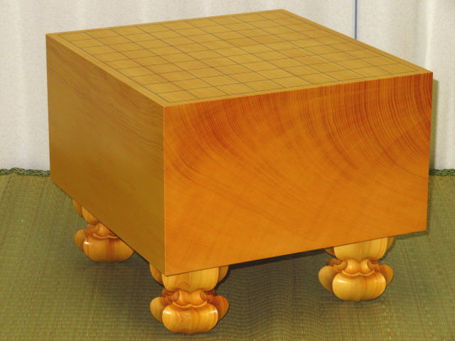 新榧しんかや 4寸将棋盤 天地柾】 囲碁 - 囲碁