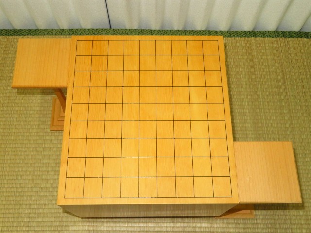 本榧四方柾目七寸一分将棋盤/使用品 榧駒台(S176) トウシン盤駒店 囲碁 